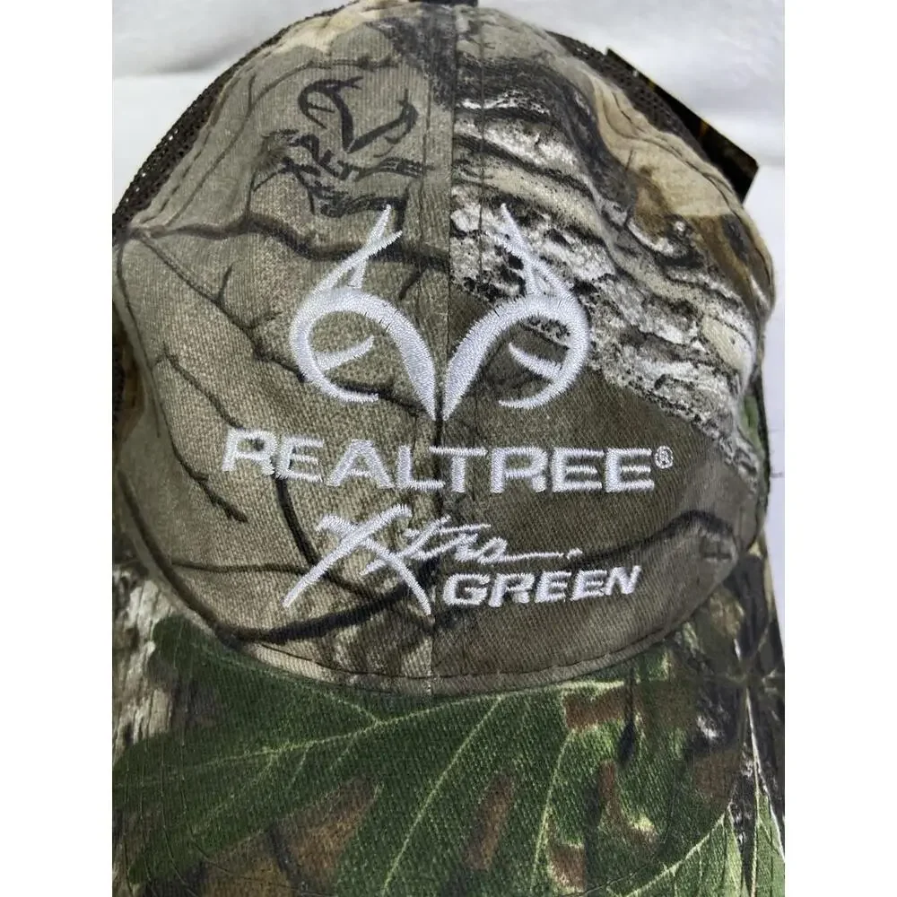 New Realtree Xtra Green Hat Ball Cap Camo Quiet For Hunting Outdoor One Size NWT